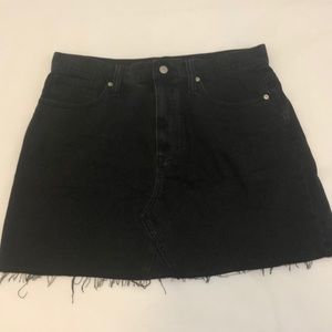 MadeWell Black Jean skirt